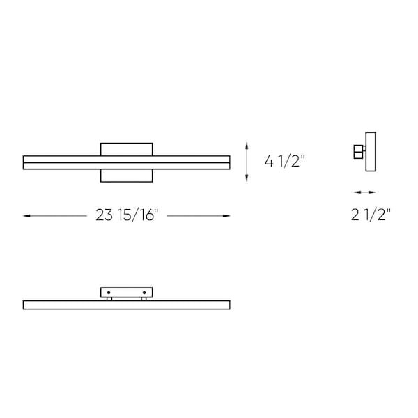 24 Inch CCT LED Linear Vanity Light